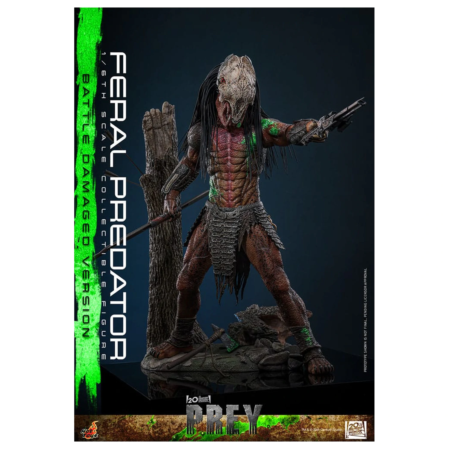Prey Actionfigur 1/6 Feral Predator (Battle Damaged Version) 37 cm Produktfoto