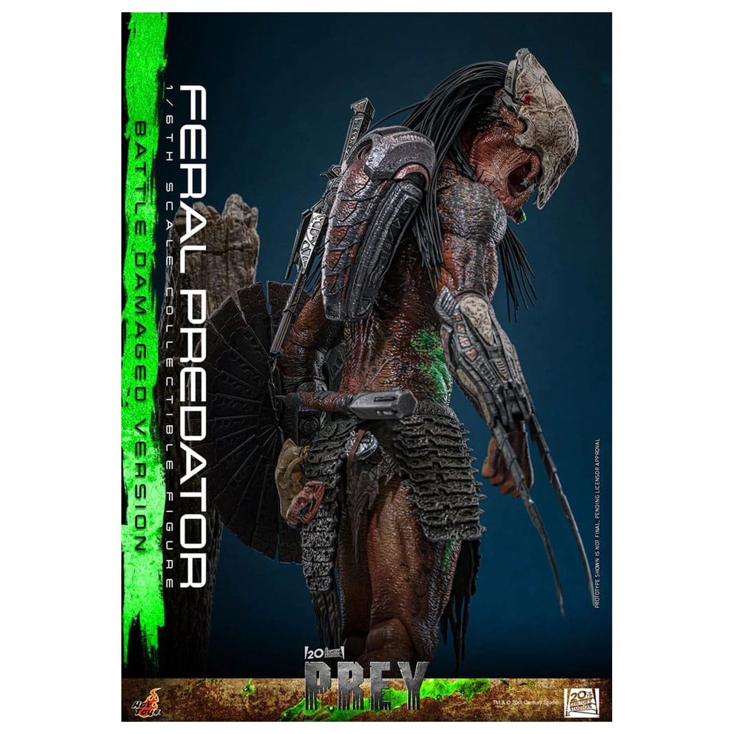 Prey Actionfigur 1/6 Feral Predator (Battle Damaged Version) 37 cm Produktfoto