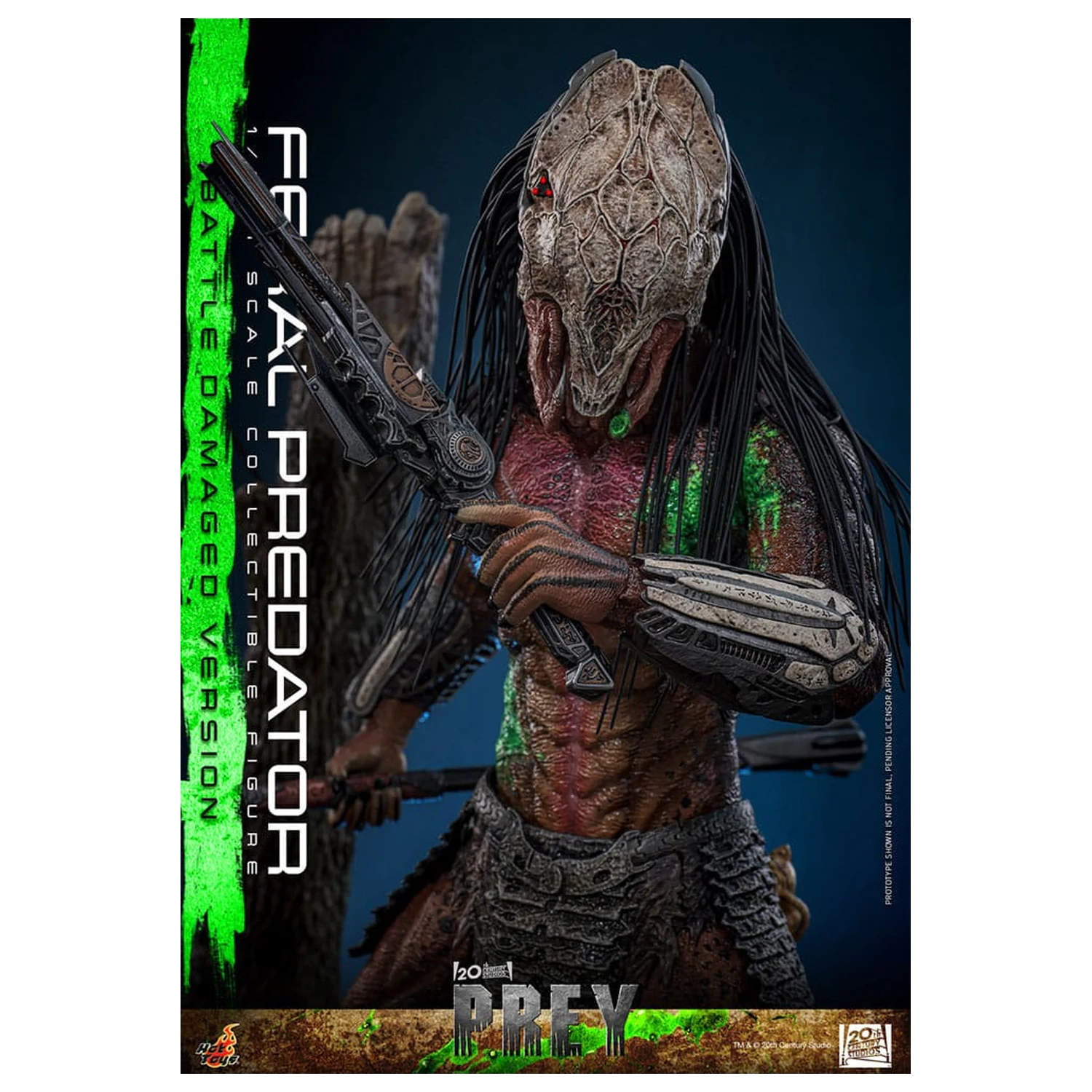 Prey Actionfigur 1/6 Feral Predator (Battle Damaged Version) 37 cm Produktfoto