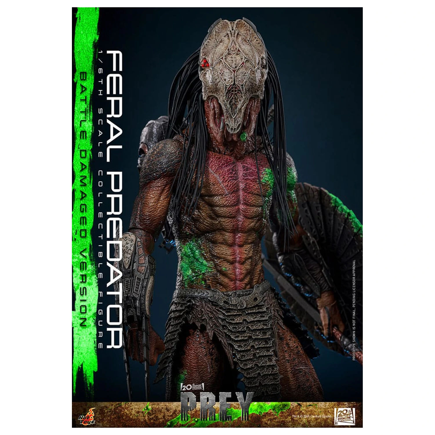 Prey Actionfigur 1/6 Feral Predator (Battle Damaged Version) 37 cm Produktfoto