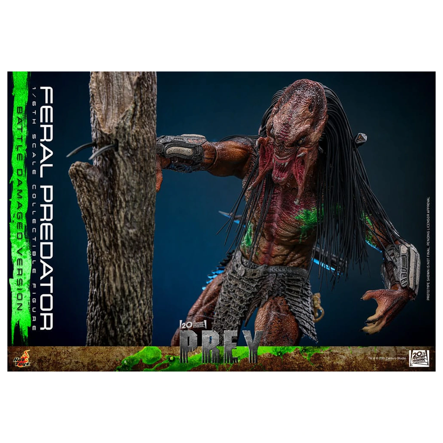 Prey Actionfigur 1/6 Feral Predator (Battle Damaged Version) 37 cm Produktfoto