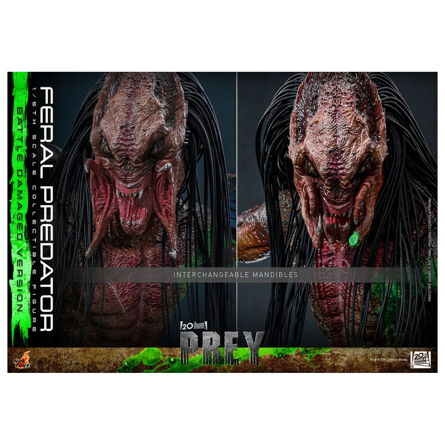 Prey Actionfigur 1/6 Feral Predator (Battle Damaged Version) 37 cm Produktfoto