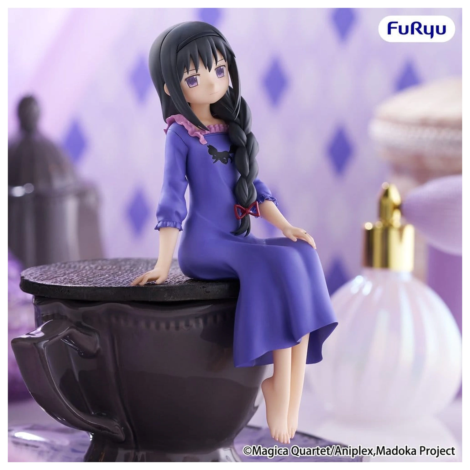 Puella Magi Madoka Magica PVC Figur Noodle Stopper -Homura Akemi- 15 cm Produktfoto