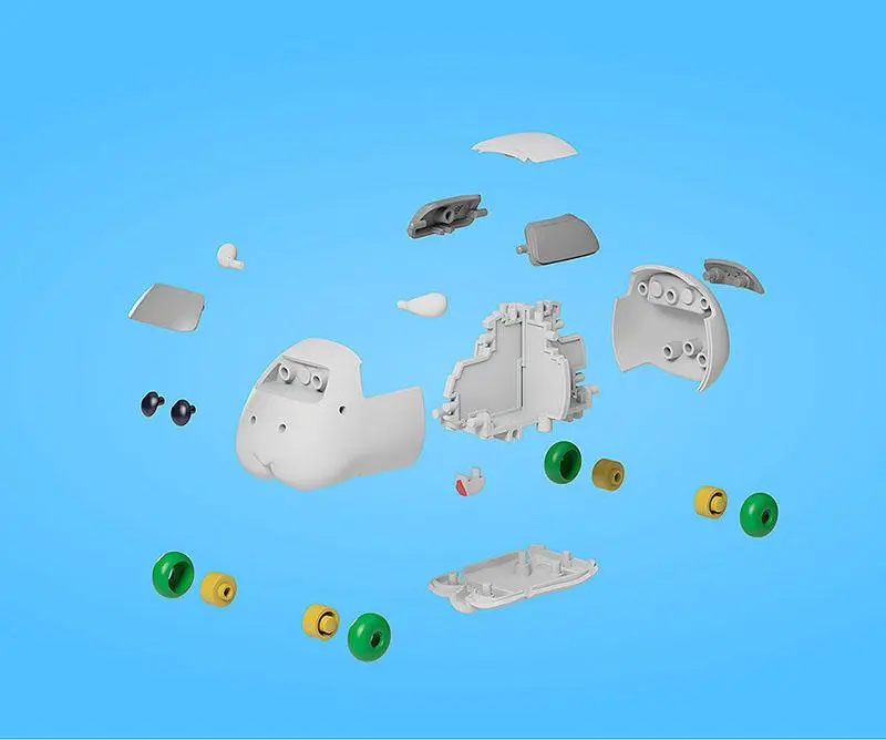 Pui Pui Molcar MODEROID Plastic Model Kit Molcar Shiromo 7 cm Produktfoto