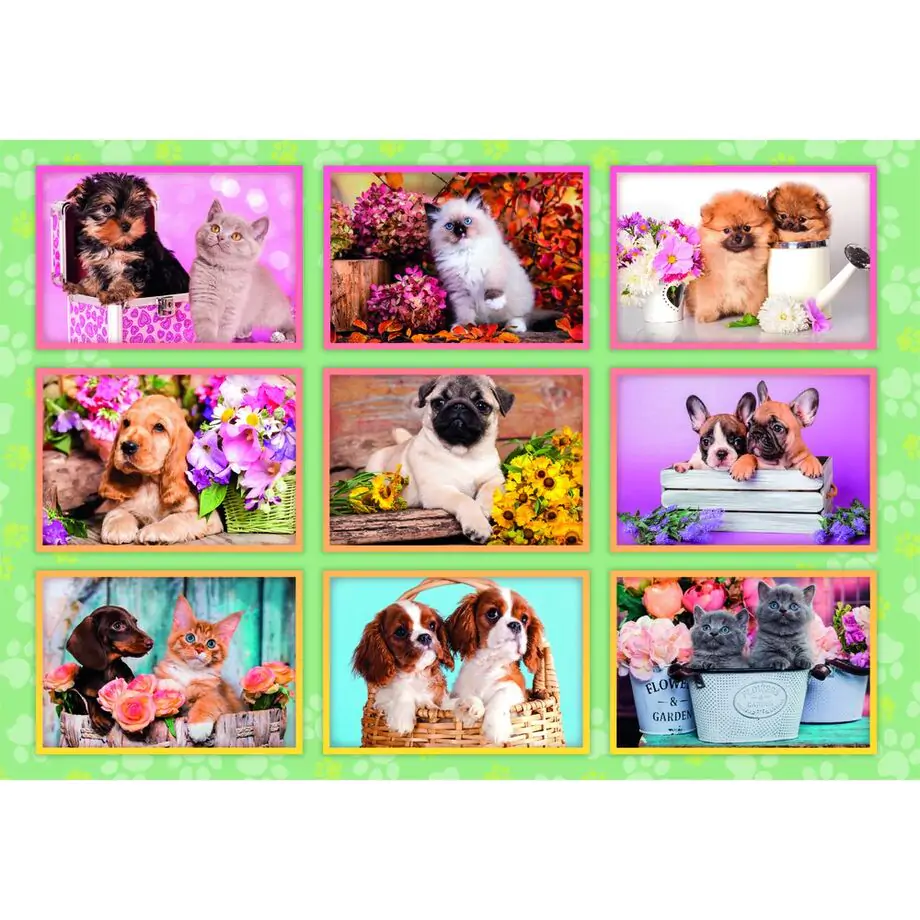 Puppies Collage super Puzzle 180St Produktfoto