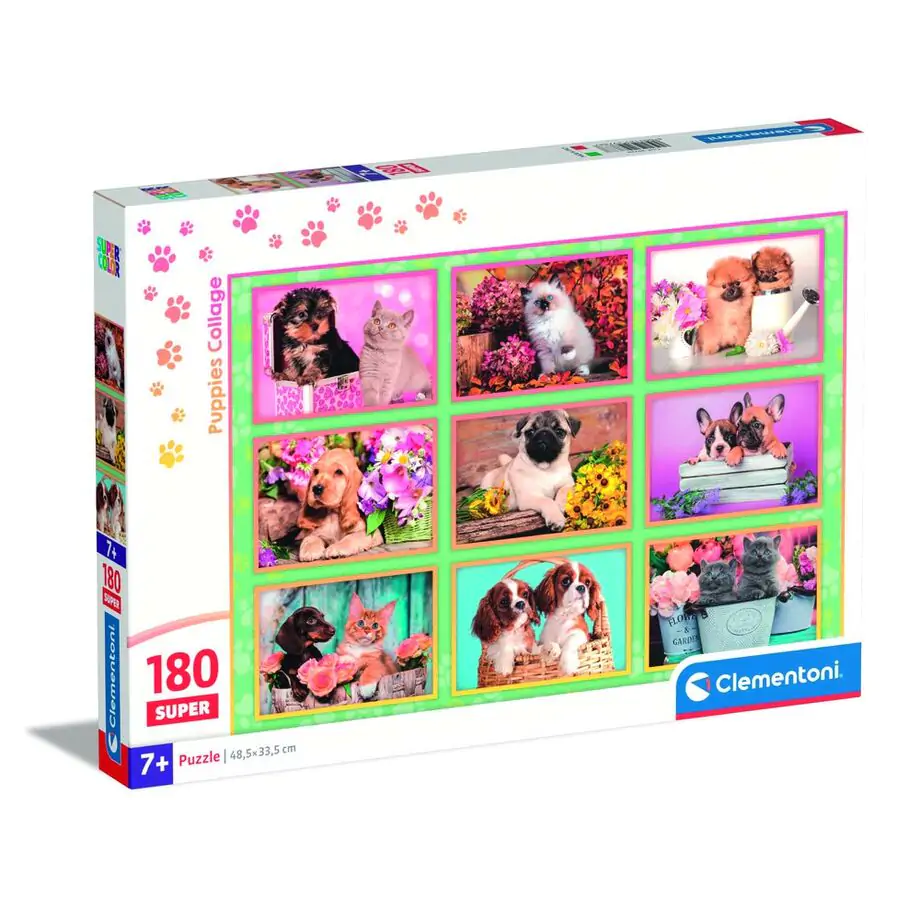 Puppies Collage super Puzzle 180St Produktfoto