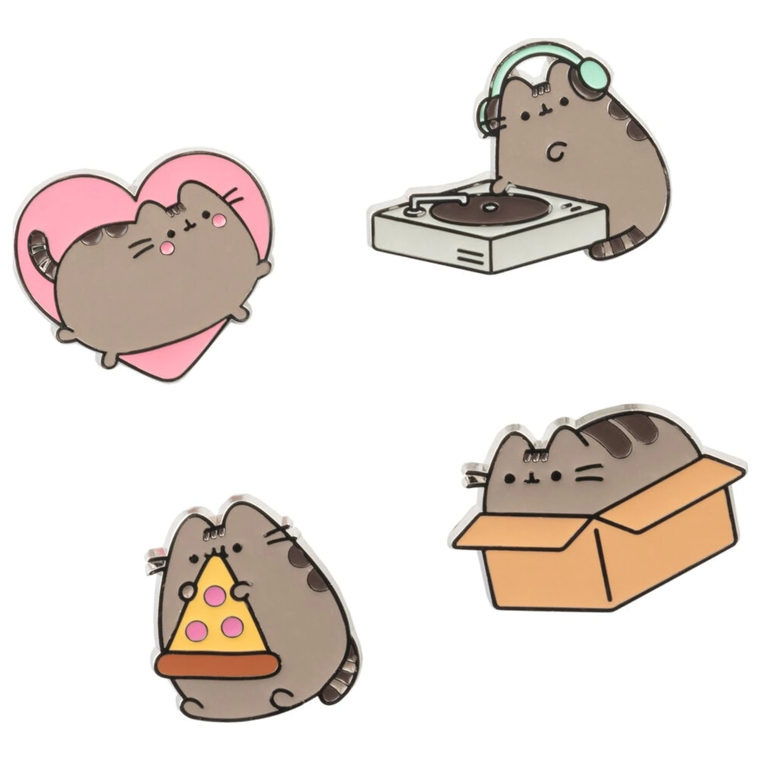 Pusheen Set mit 4 Pins Produktfoto
