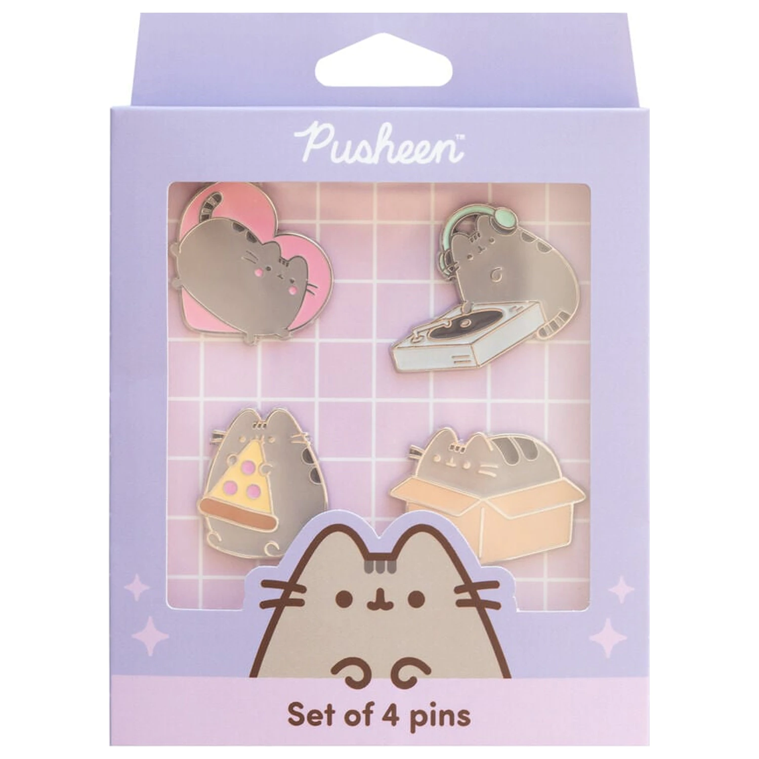 Pusheen Set mit 4 Pins Produktfoto
