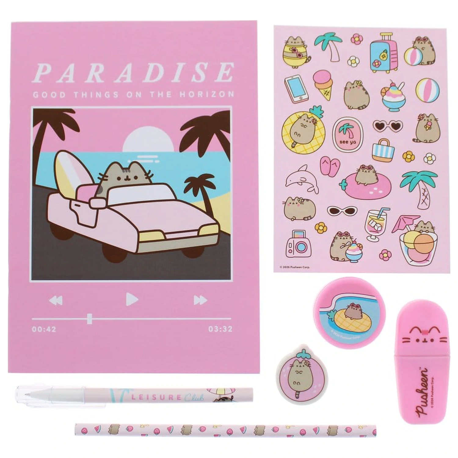 Pusheen Schreibwaren-Set 7-teilig Produktfoto