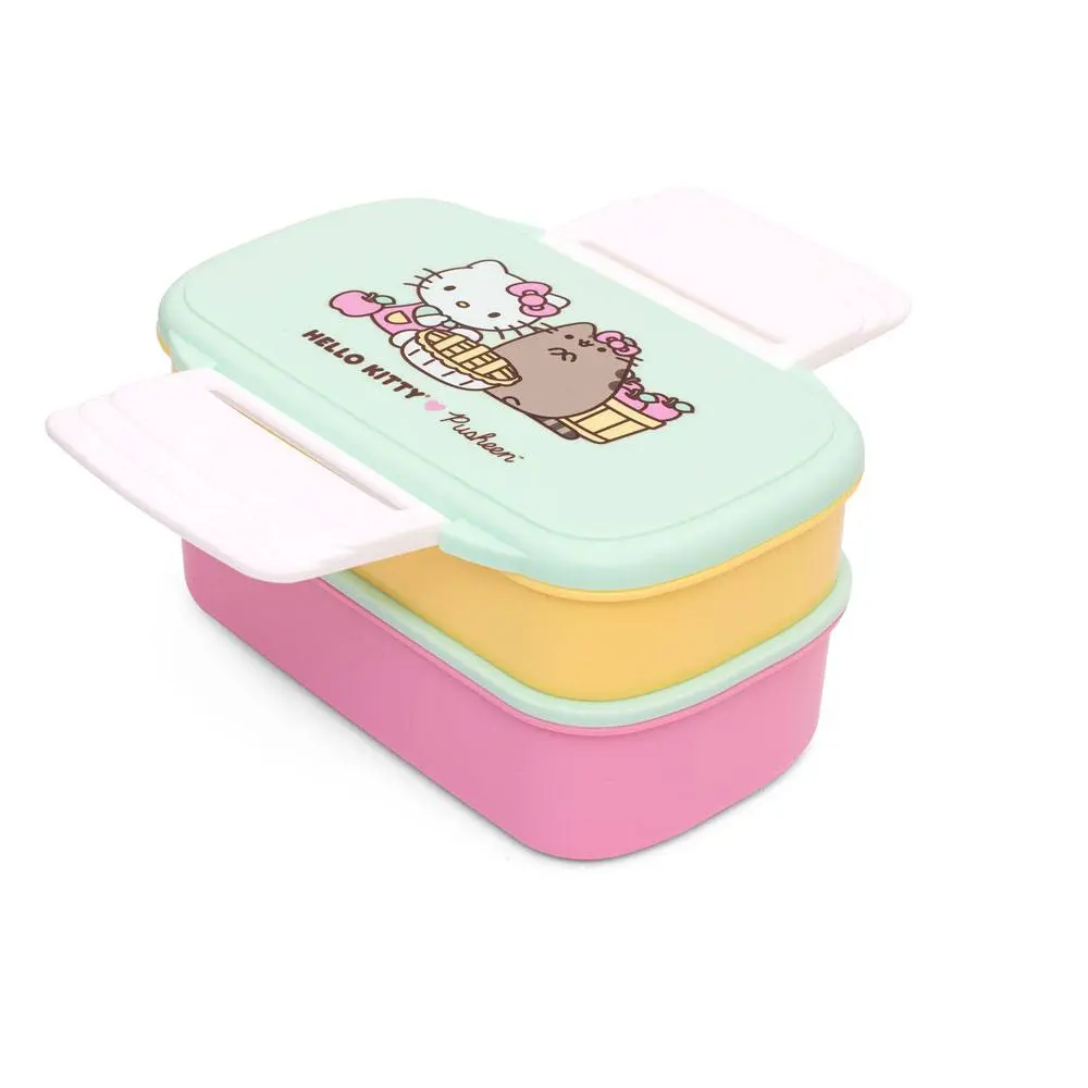 Pusheen Bento Lunchbox Set Hello Kitty Produktfoto