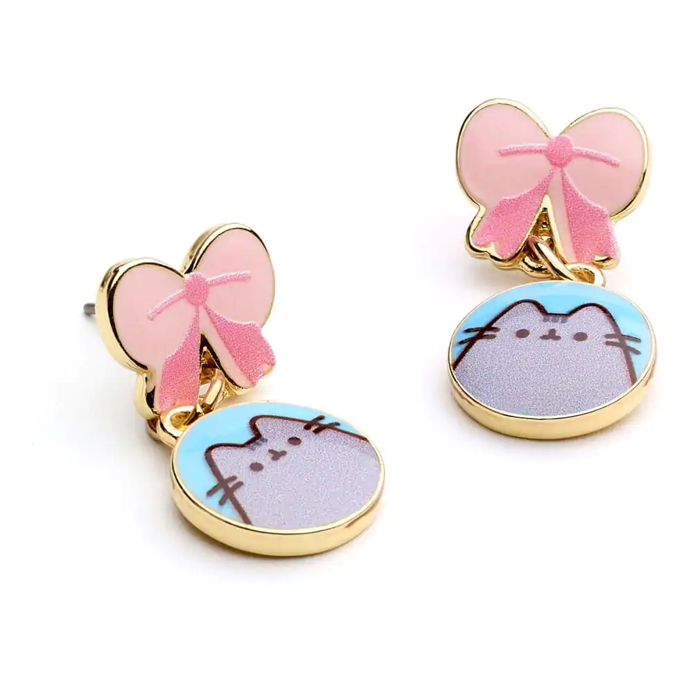 Pusheen Drop Ohrringe Pink Bows termékfotó