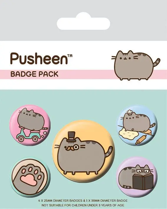 Pusheen Ansteck-Buttons 5er-Pack Fancy termékfotó