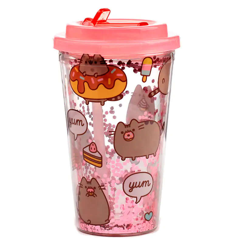 Pusheen Gloton cat Glas 500ml termékfotó