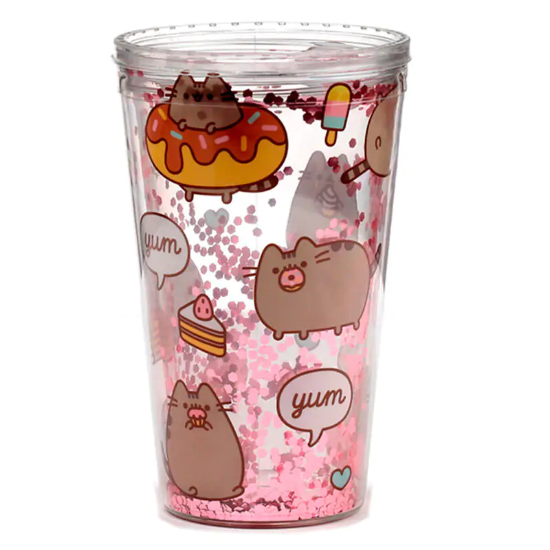 Pusheen Gloton cat Glas 500ml termékfotó