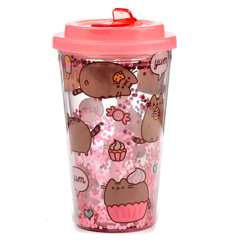 Pusheen Gloton cat Glas 500ml termékfotó