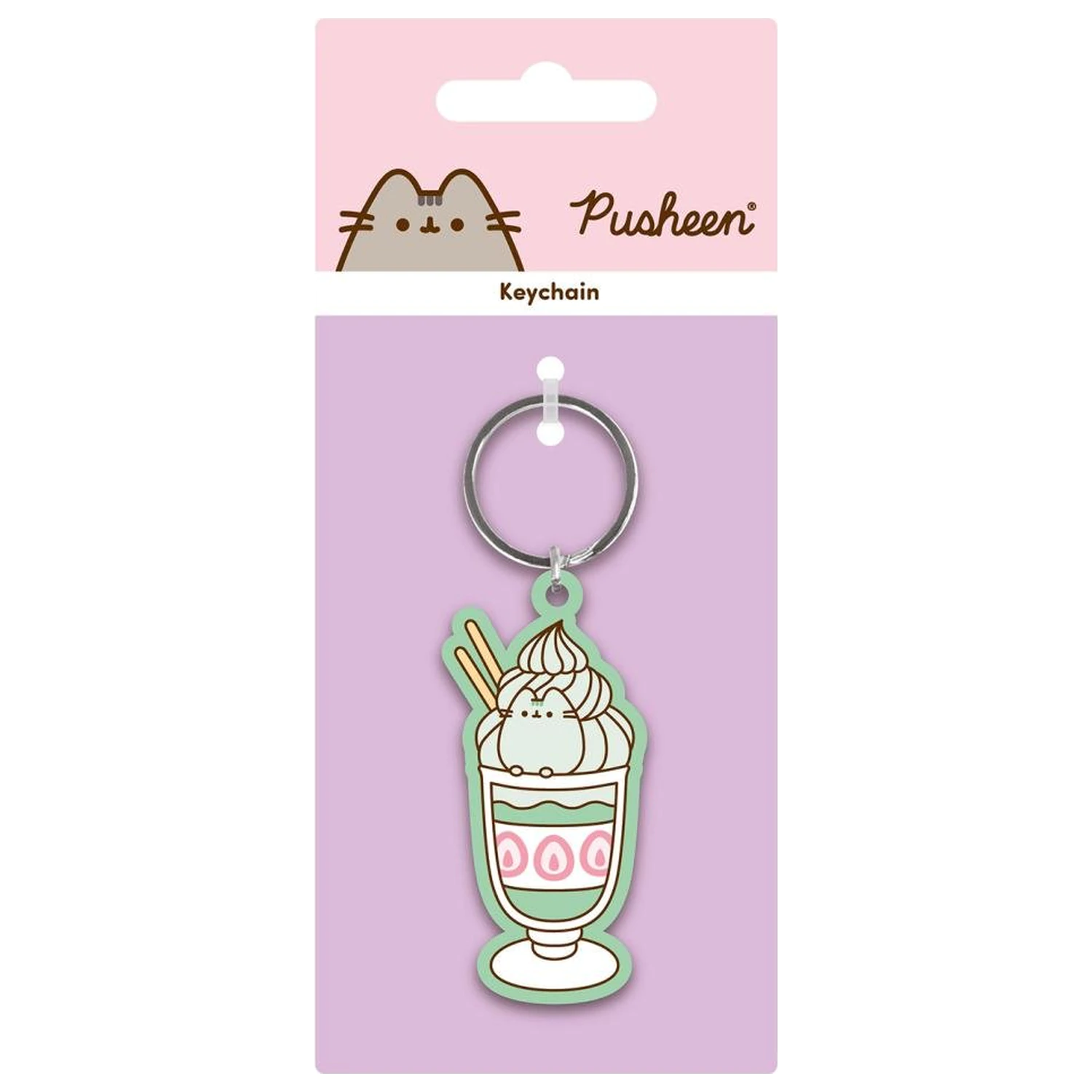 Pusheen Ice Cream PVC Schlüsselanhänger Produktfoto