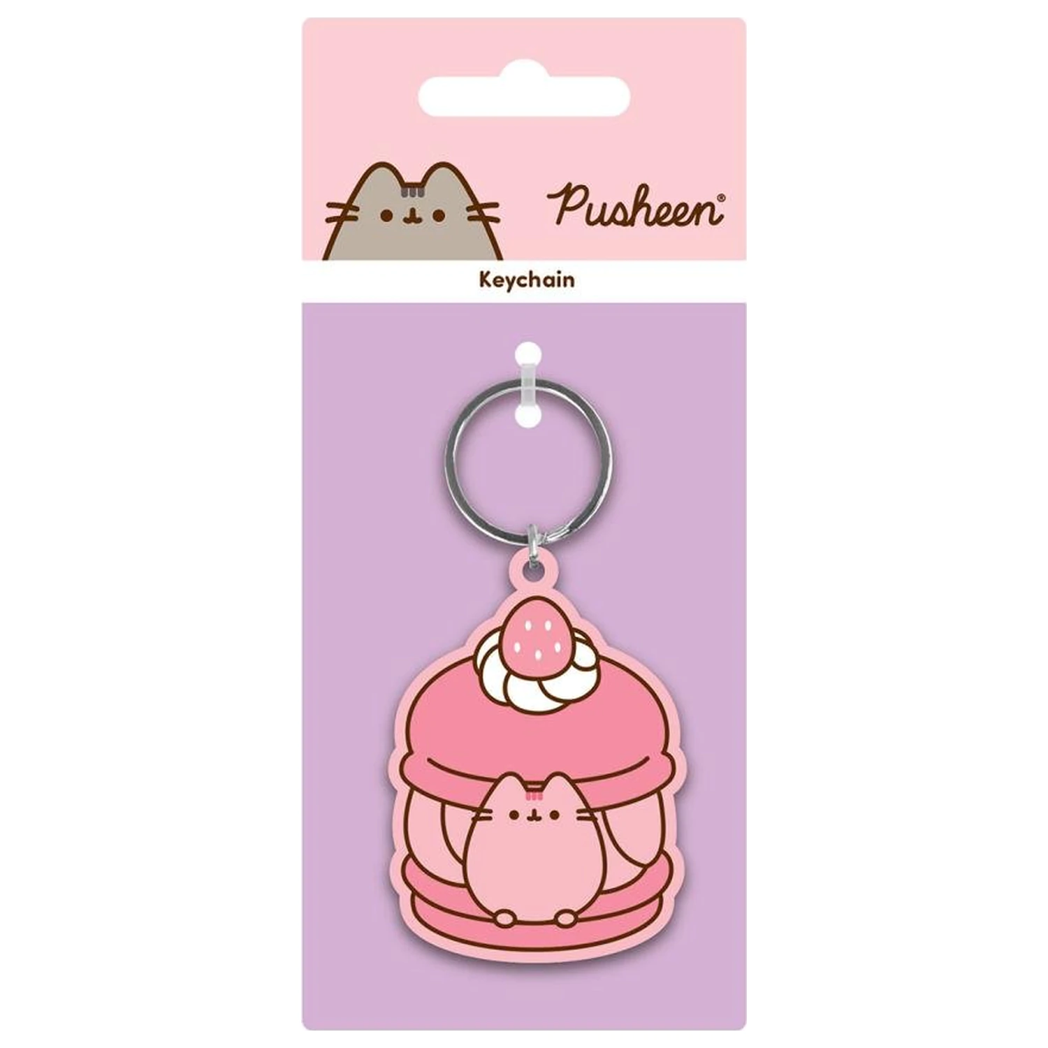 Pusheen Macarons PVC Schlüsselanhänger Produktfoto