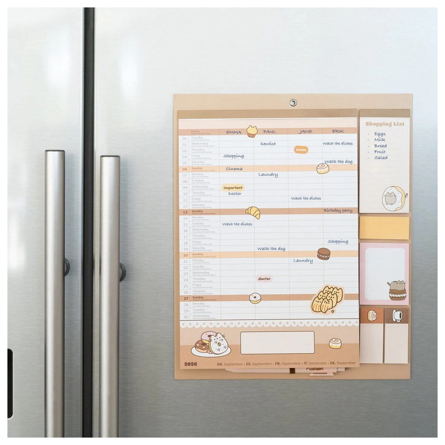Pusheen Magnetplaner 2026/27 30 x 35 cm Produktfoto