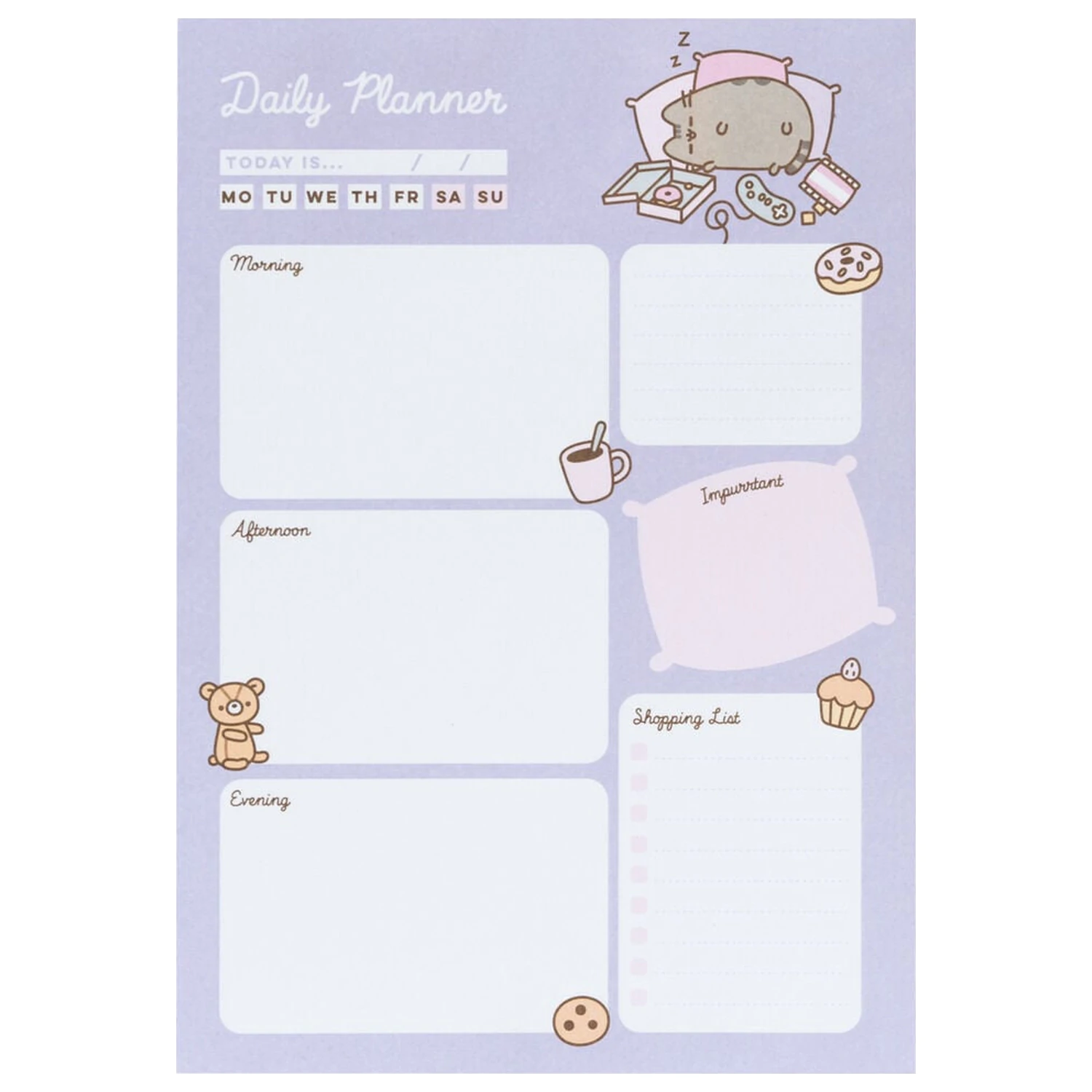 Pusheen Moments A5 täglicher Planer Produktfoto