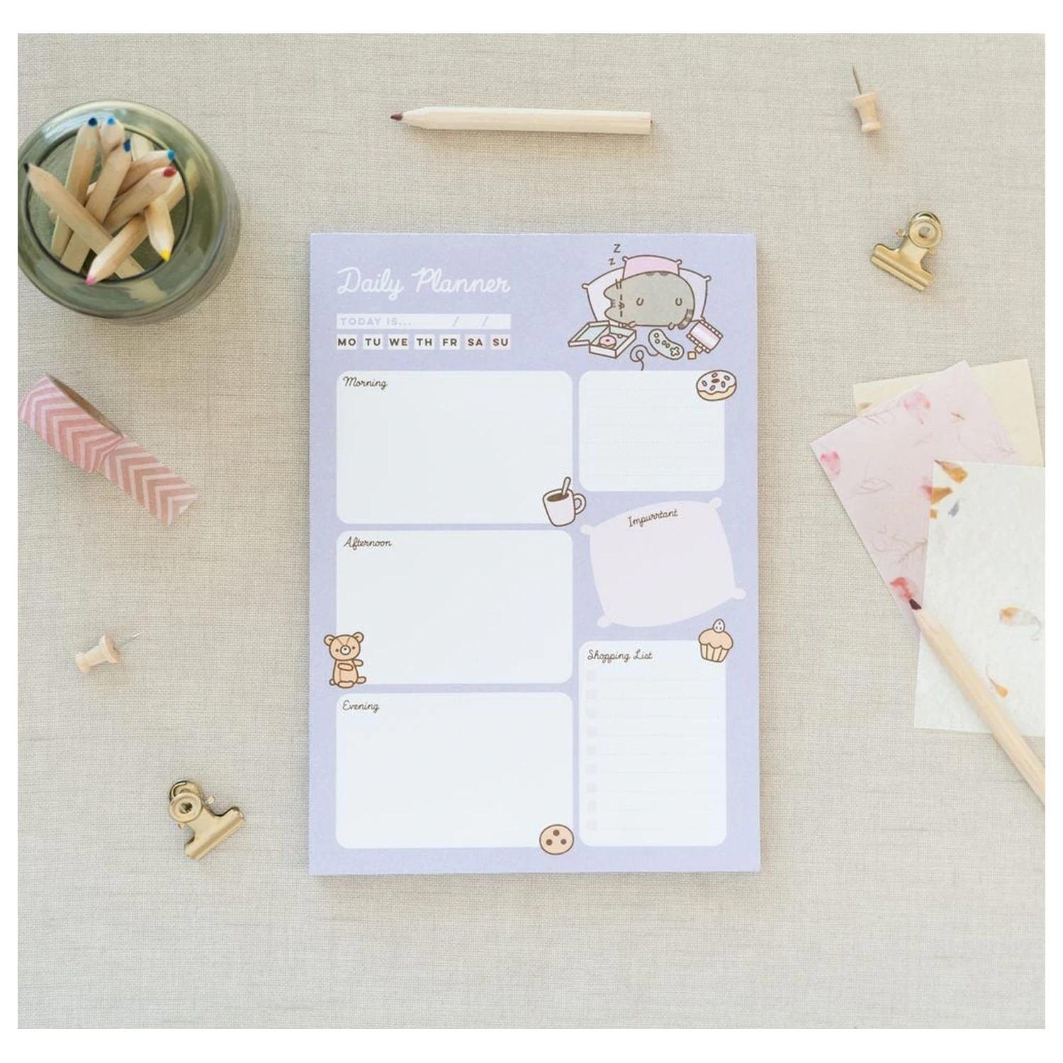 Pusheen Moments A5 täglicher Planer Produktfoto