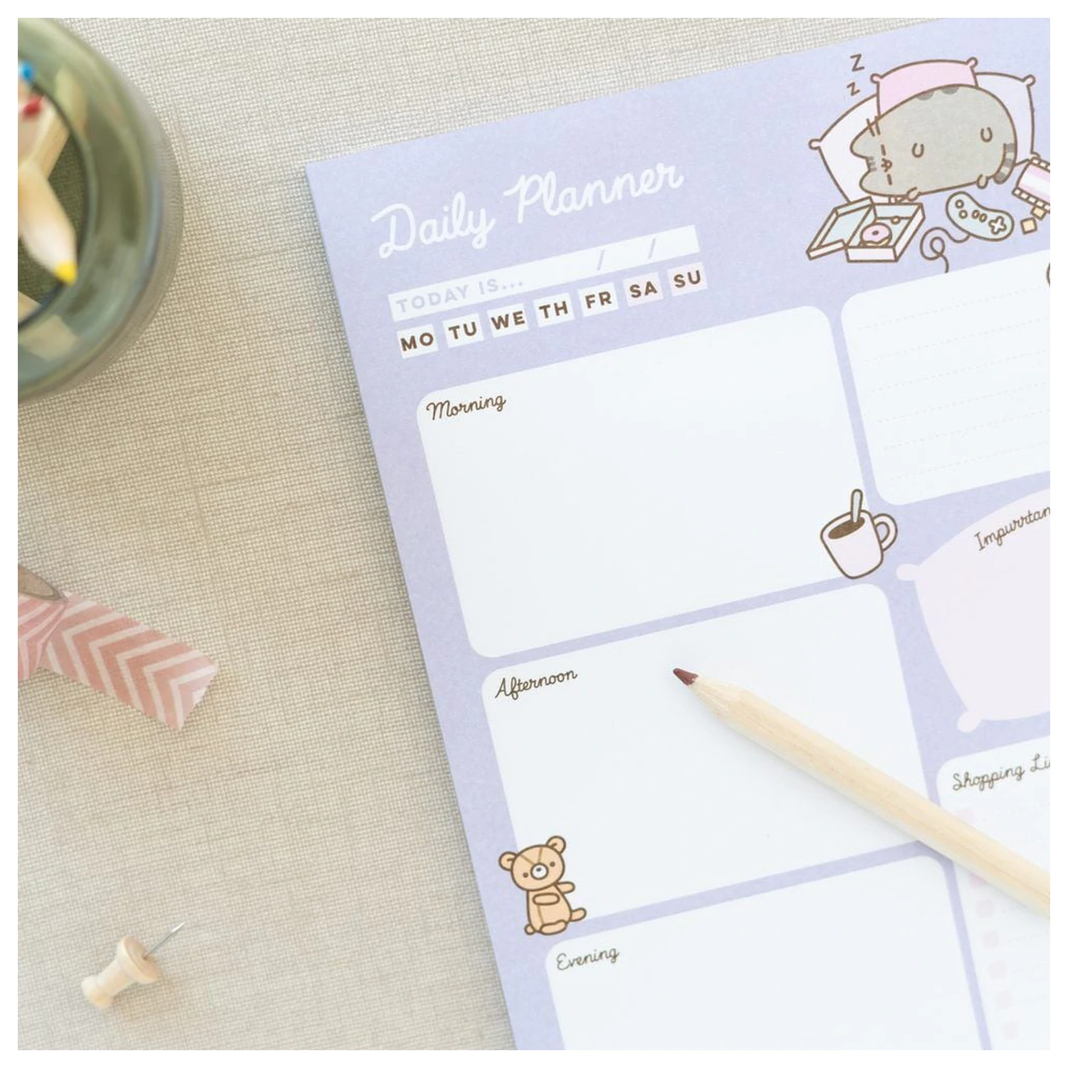 Pusheen Moments A5 täglicher Planer Produktfoto
