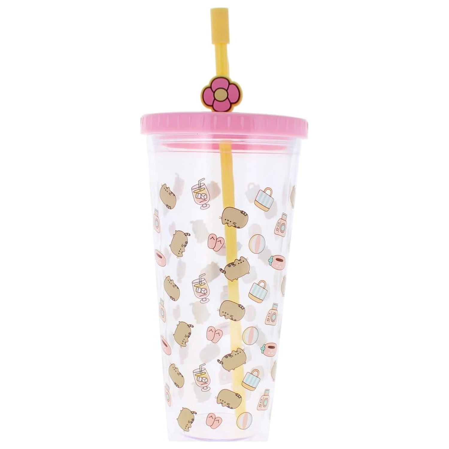 Pusheen Trinkbecher mit Strohhalm 700 ml Produktfoto