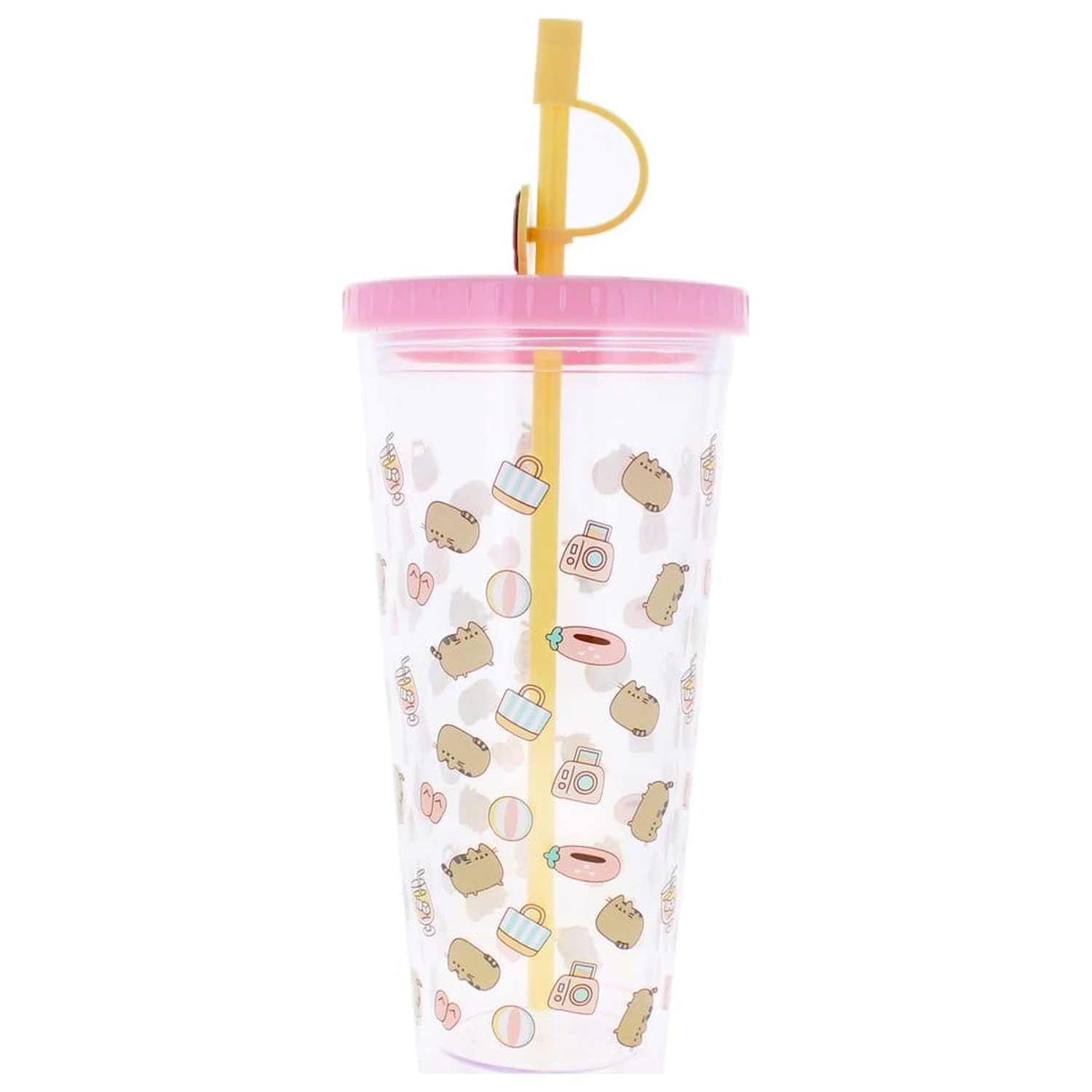 Pusheen Trinkbecher mit Strohhalm 700 ml Produktfoto