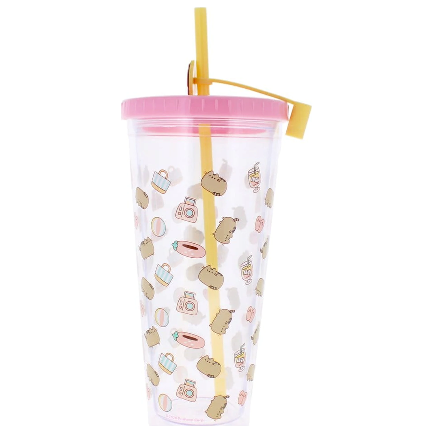 Pusheen Trinkbecher mit Strohhalm 700 ml Produktfoto