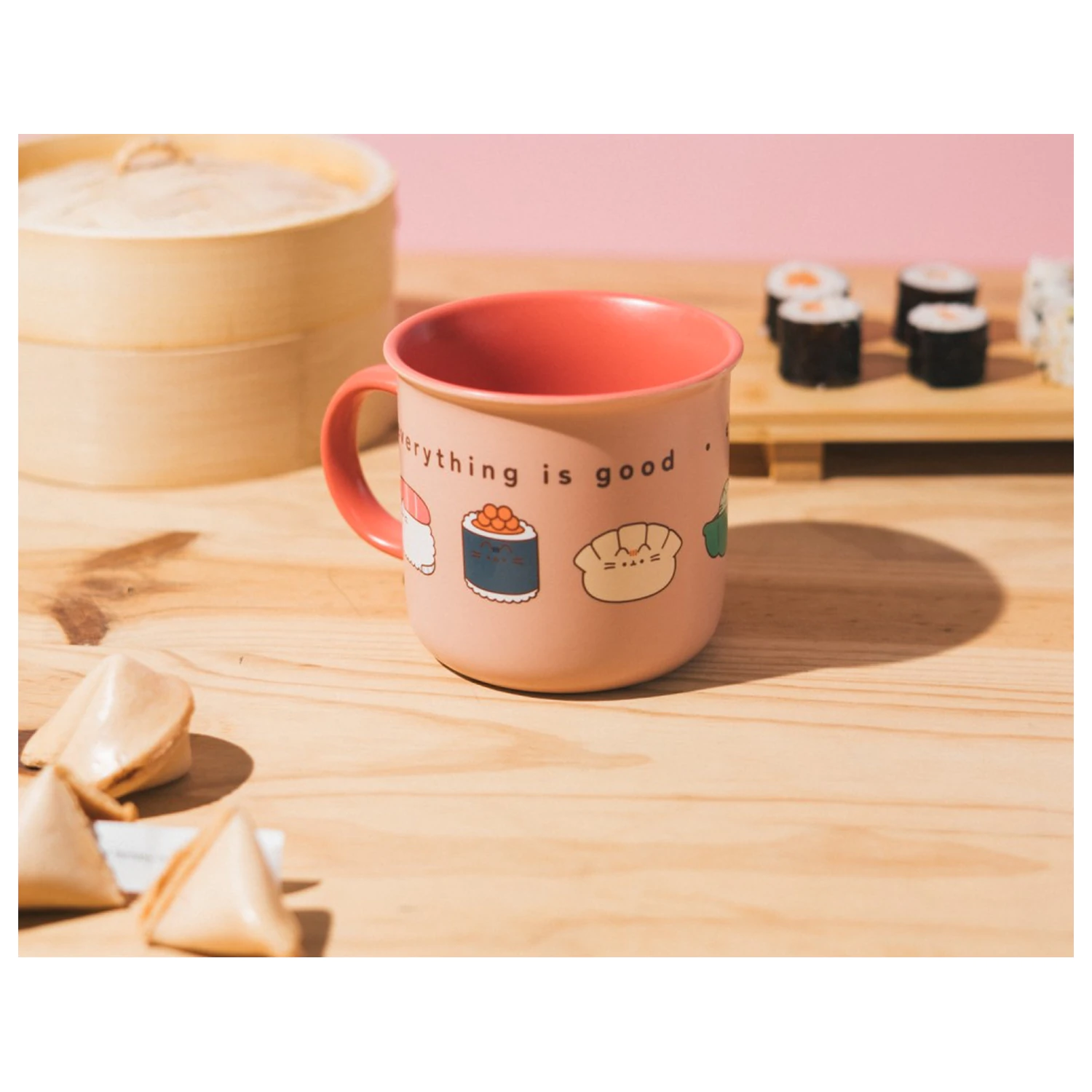 Pusheen Sushi Roll Premium Becher Produktfoto