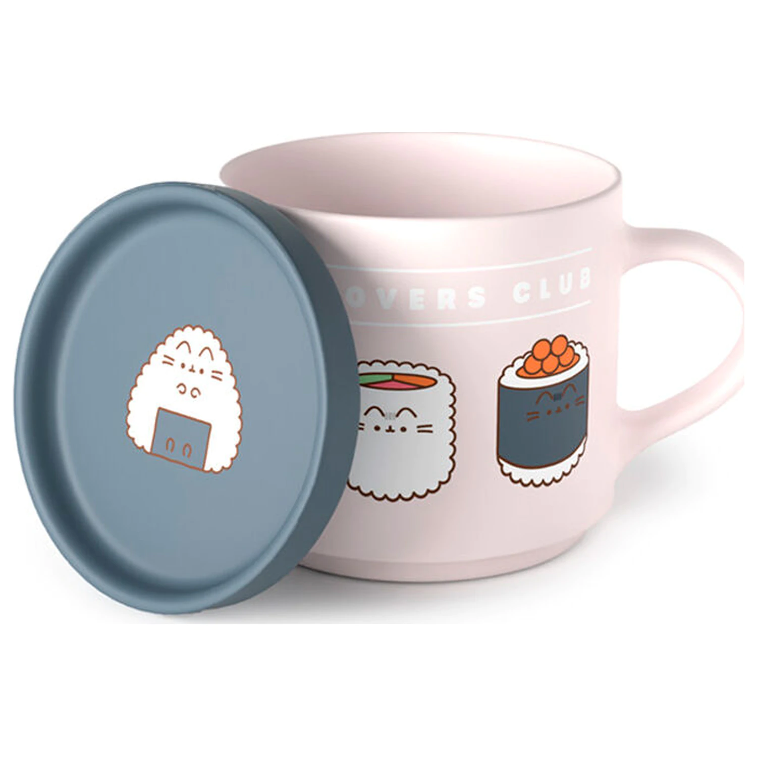 Pusheen the Cat Sushi Lover Tasse & Untersetzer Deckel-Set Produktfoto