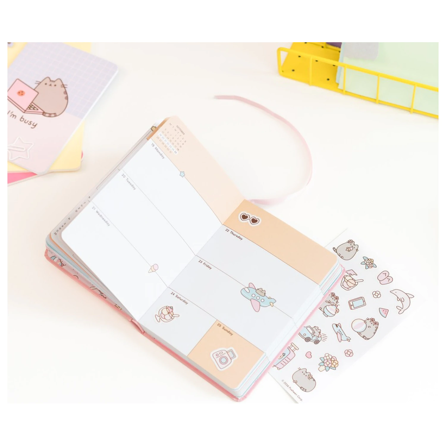 Pusheen Academic Planner Tropical Vacation 2026/27 A6 *Englische Version* Produktfoto