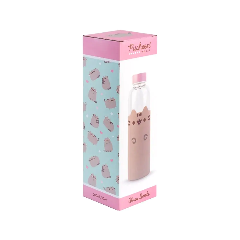 Pusheen Glasflasche 500ml Produktfoto