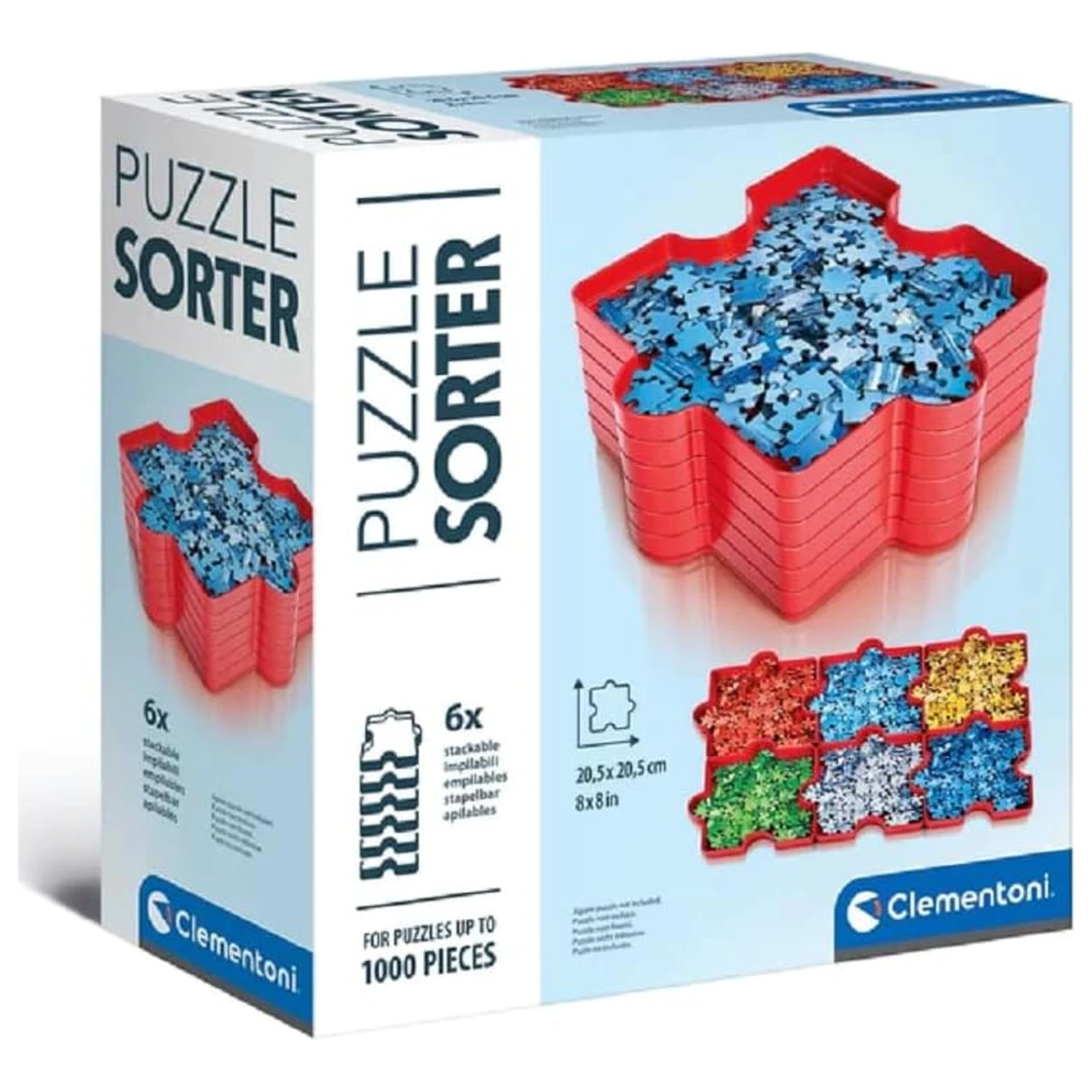 Puzzle Sortierer Red 6-teilig Clementoni Produktfoto