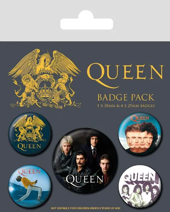 Queen Ansteck-Buttons 5er-Pack Classic termékfotó