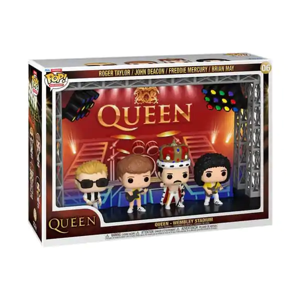 Queen Funko POP Moments Deluxe Vinyl Figuren 4er-Pack Wembley Stadium termékfotó