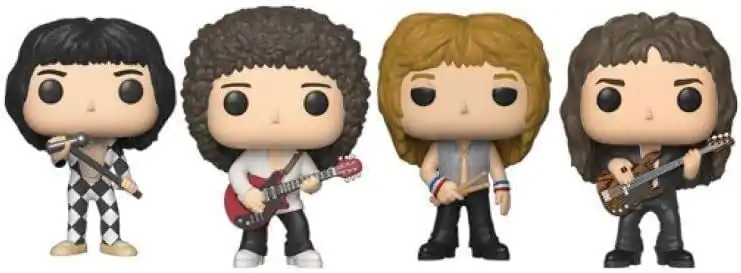 Queen POP! Rocks Vinyl Figuren 4er-Pack 9 cm Produktfoto