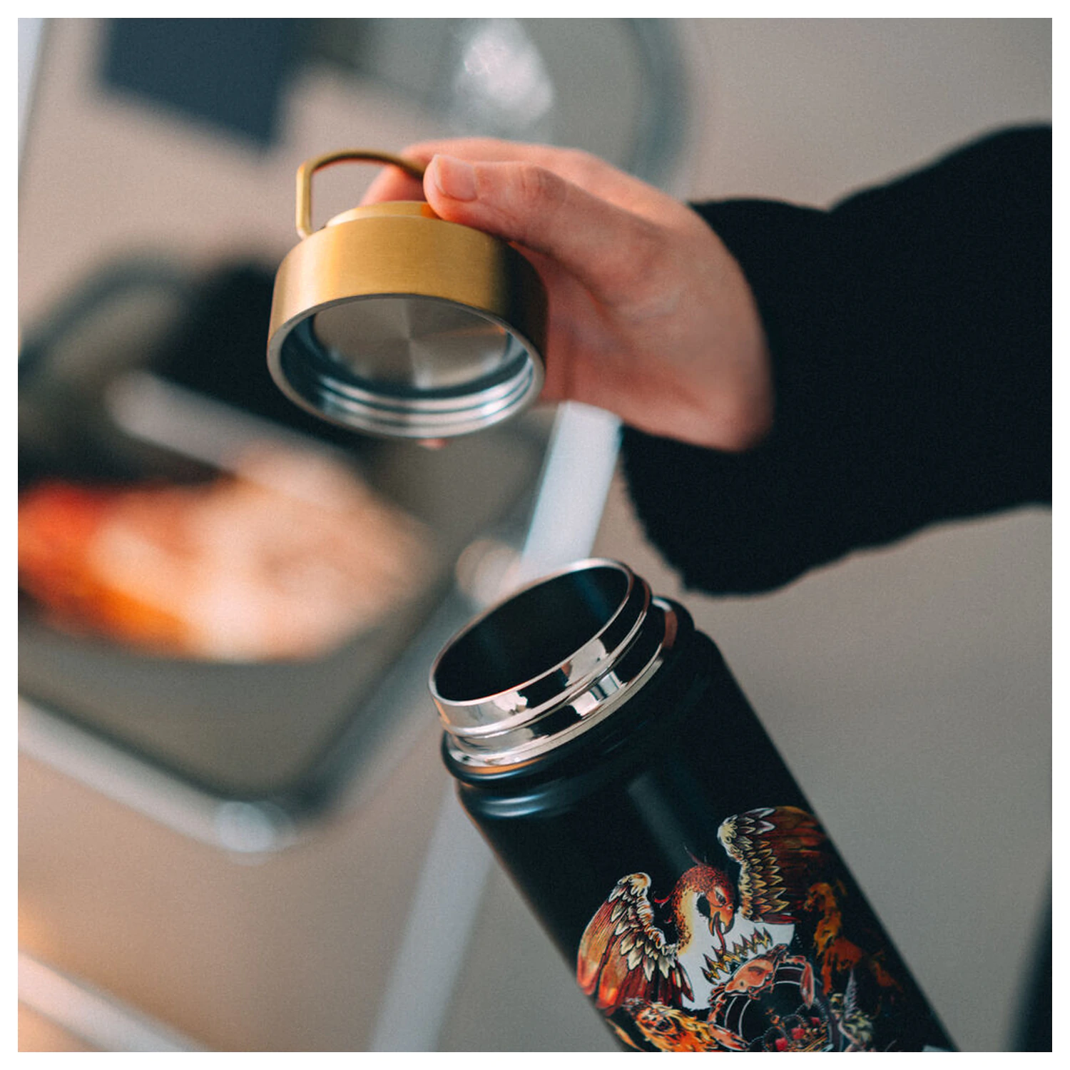 Queen Edelstahlflasche 500ml Produktfoto