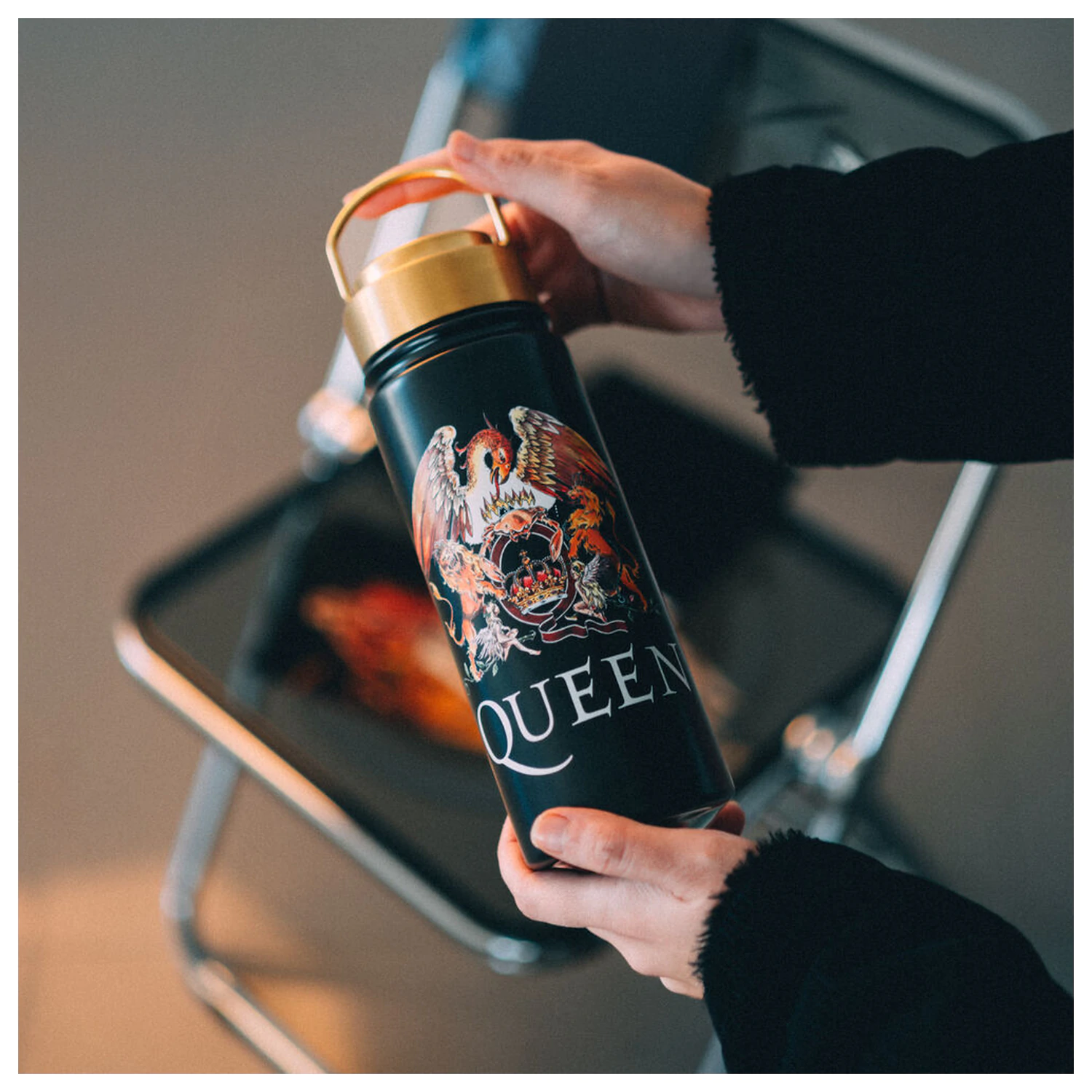 Queen Edelstahlflasche 500ml Produktfoto