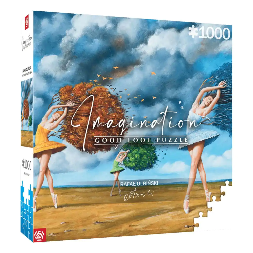 Rafal Olbinski Imagination Puzzle The Shape of Color Green (1000 Teile) termékfotó