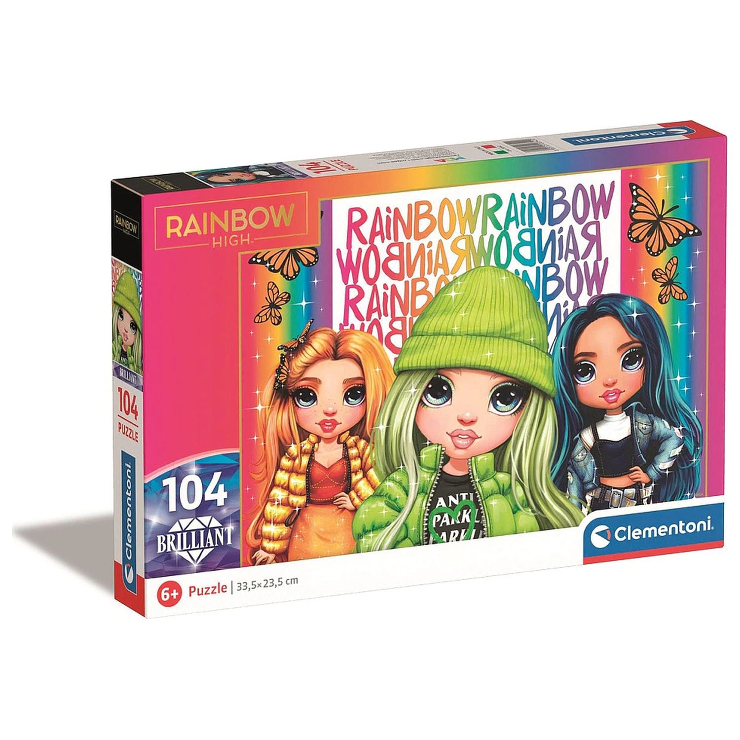 Rainbow High Butterfly 104-teiliges Brilliant Puzzle von Clementoni Produktfoto