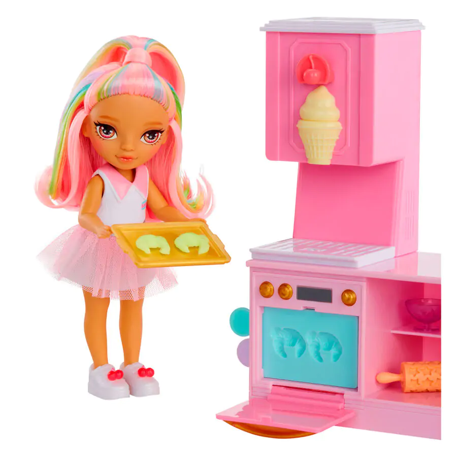 Rainbow High Little Dessert Shop mit Kandy Playset und Puppe Produktfoto