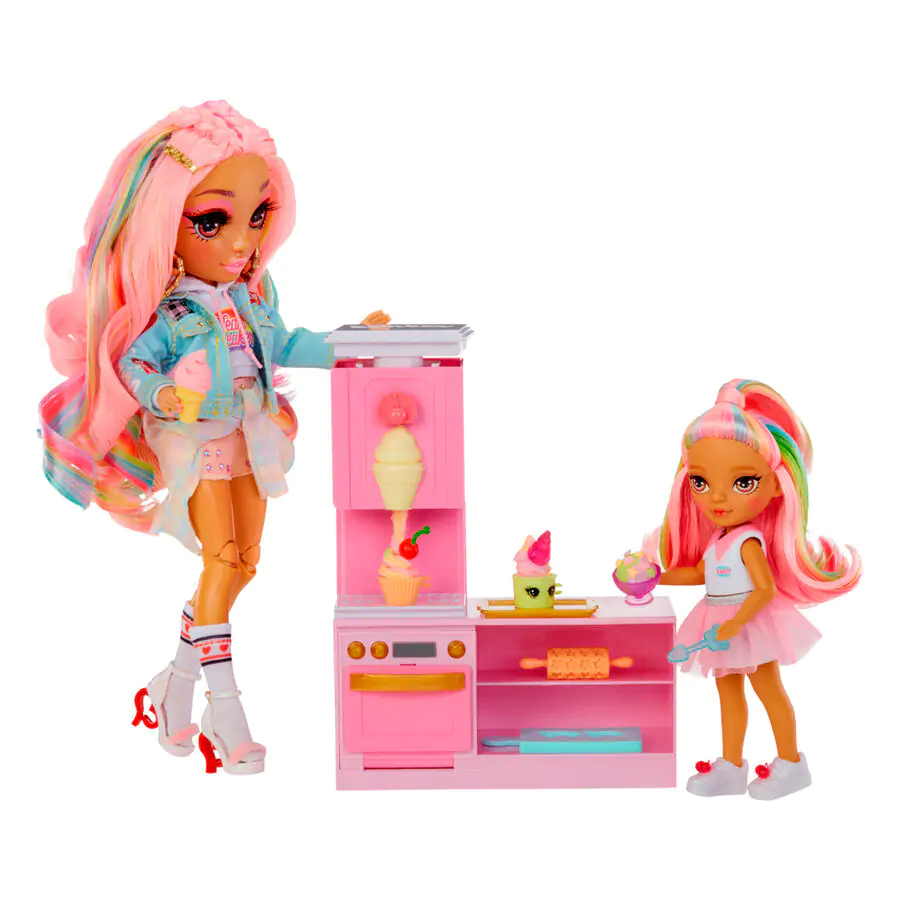 Rainbow High Little Dessert Shop mit Kandy Playset und Puppe Produktfoto