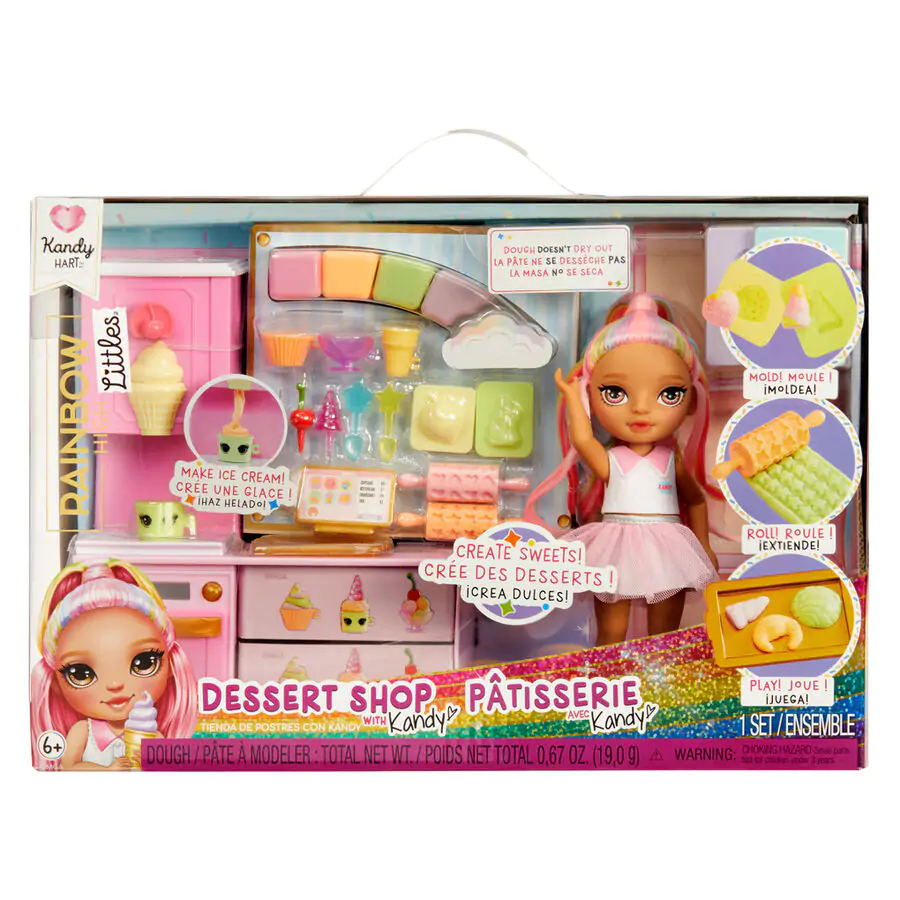 Rainbow High Little Dessert Shop mit Kandy Playset und Puppe Produktfoto