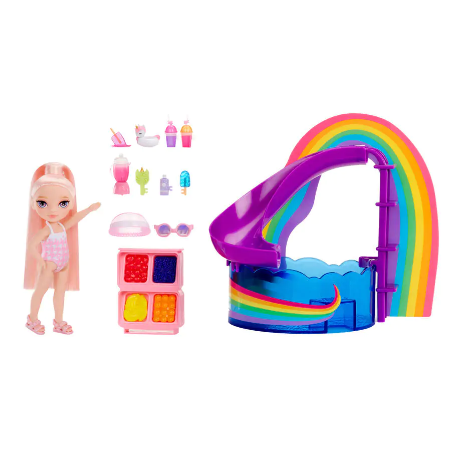 Rainbow High Little Pool Day mit Blush Spielset und Puppe Produktfoto