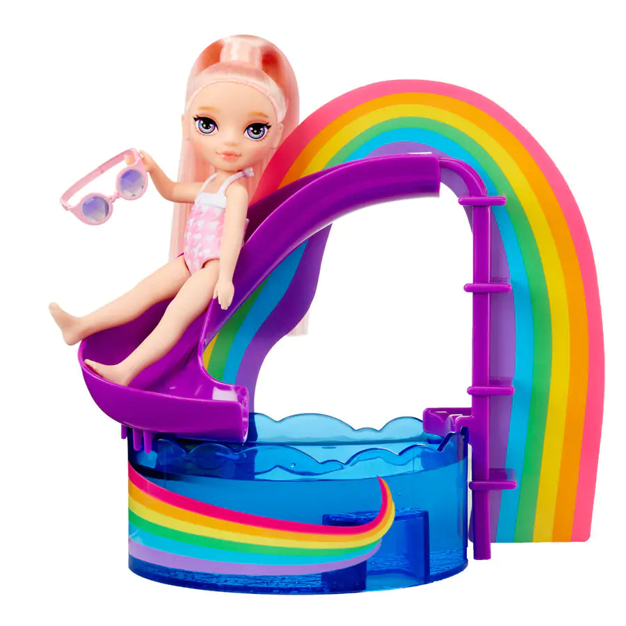 Rainbow High Little Pool Day mit Blush Spielset und Puppe Produktfoto