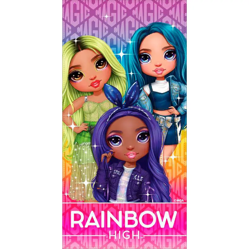 Rainbow High Microfaser Strandtuch Produktfoto