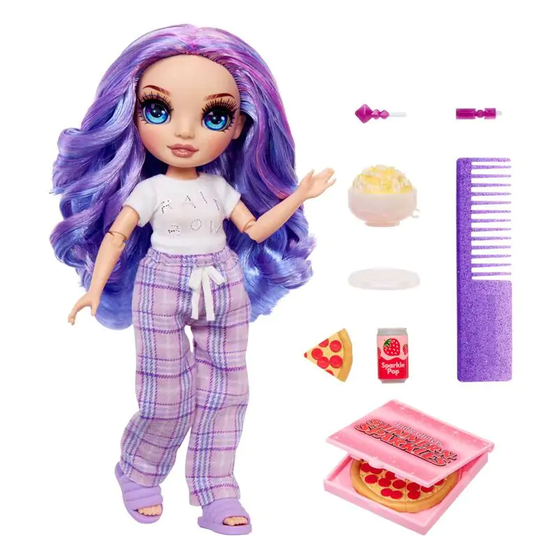 Rainbow High Pyjama Party Violet Puppe 22cm termékfotó