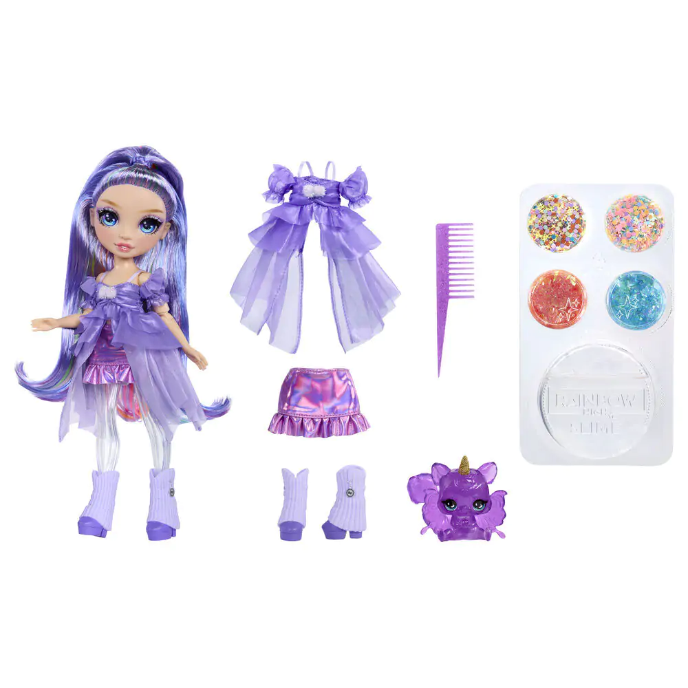 Rainbow High Rainbow Shimmers Feature Fantasy Violet Puppe Produktfoto