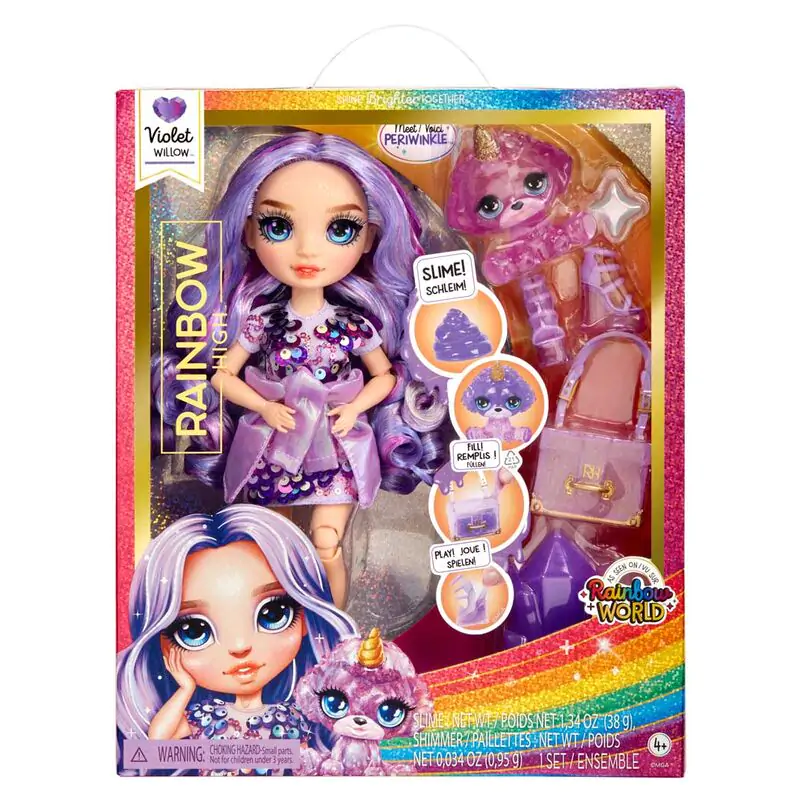 Rainbow High Rainbow World Violet Puppe 25cm termékfotó