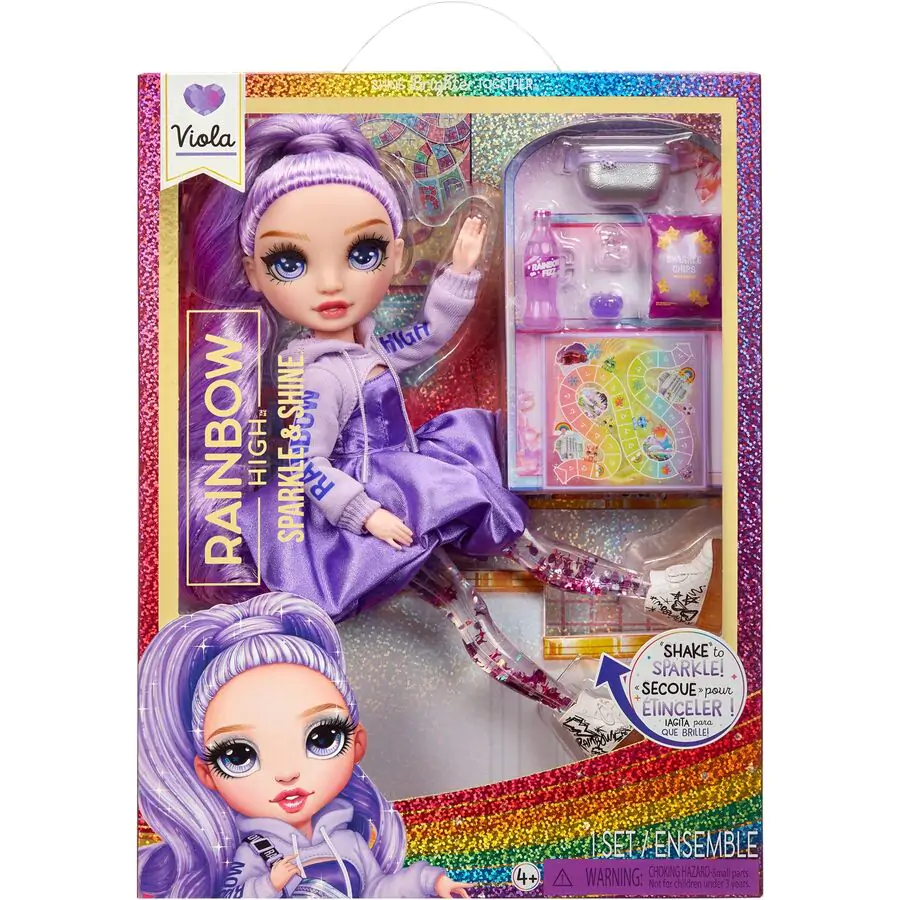 Rainbow High Sparkle & Shine Viola Puppe Produktfoto